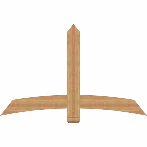 Ekena Millwork Bellingham Timber Gable Bracket, Western Red Cedar, 60"W x 38"H x 1 1/2"D x 5 1/2"F, 15/12 Pitch GBW060X38X0206BEL00SWR - main